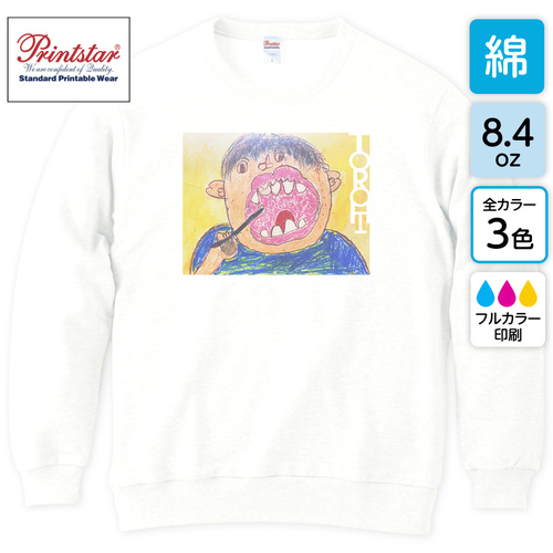 クルーネック ライト トレーナー